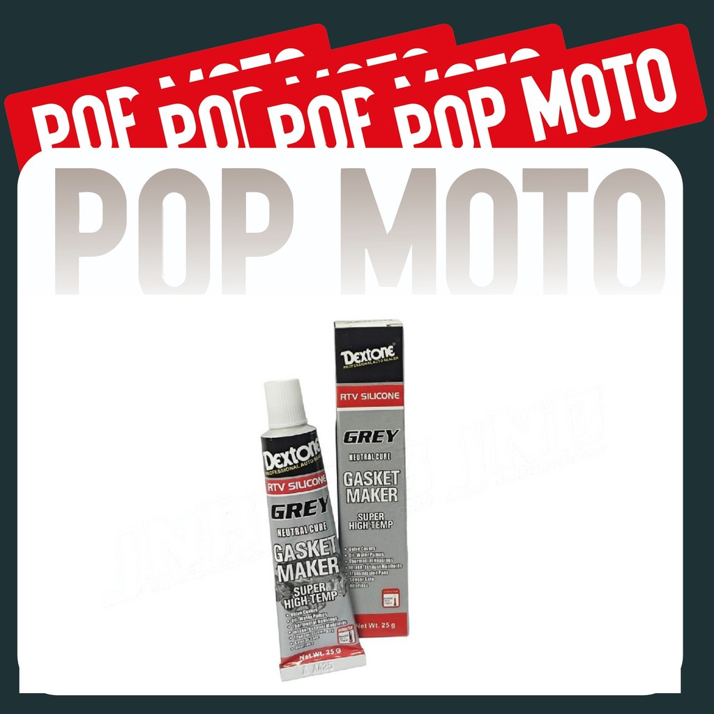 Lem Dextone Gasket 25gr Kecil Maker RTV Neutral Silver Grey