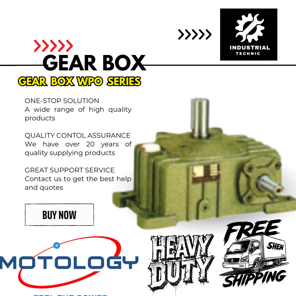 GEARBOX MOTOLGY WPO 100 RATIO 1:10-60/ GEARBOX WPO/ GEARBOX SPEED REDUCER WPO/ GEARBOX REDUCER/ WORM