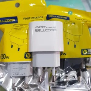 Kepala charger Iphone Type C 20W brand wellcomm