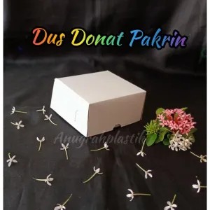 Dus donat isi 1 pakrin putih polos