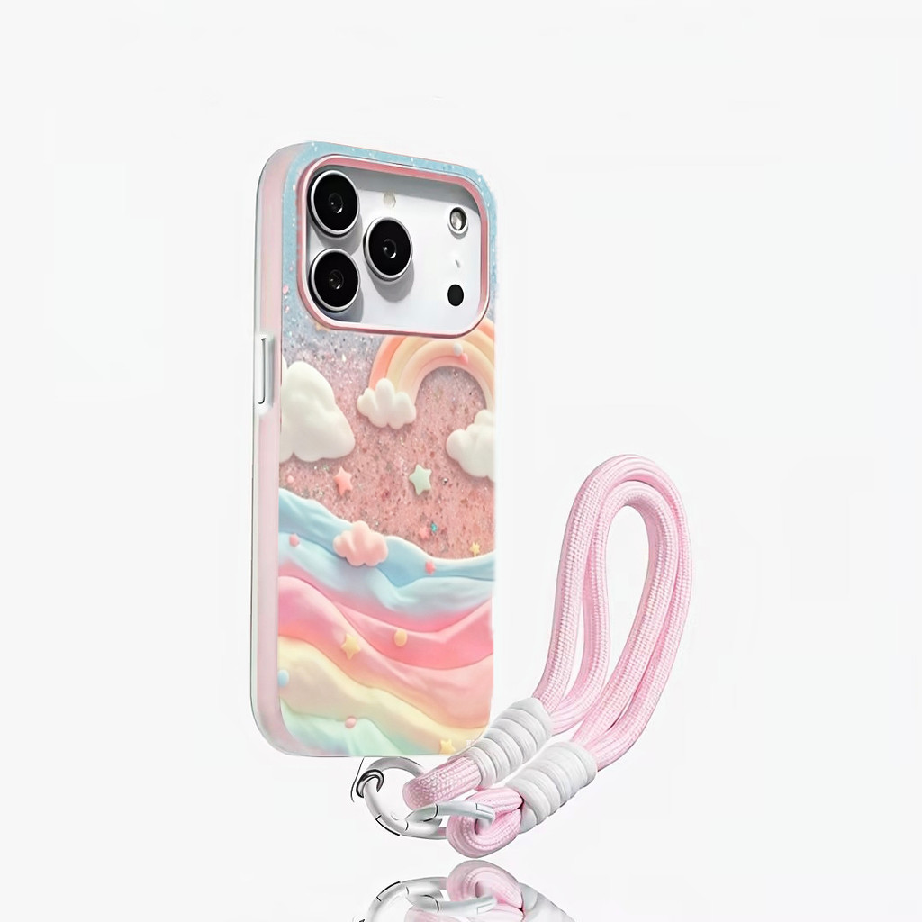 Pelangi Awan Set Tail Case Hp Oppo Reno 15F A6X A6 Pro 14F A3X A5 Pro A5 2025 A5I Case