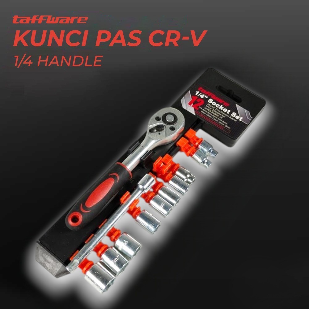 Set Kunci Shock 10 pcs Socket Chrome Vanadium Anti Slip DG-OMOTCWXX