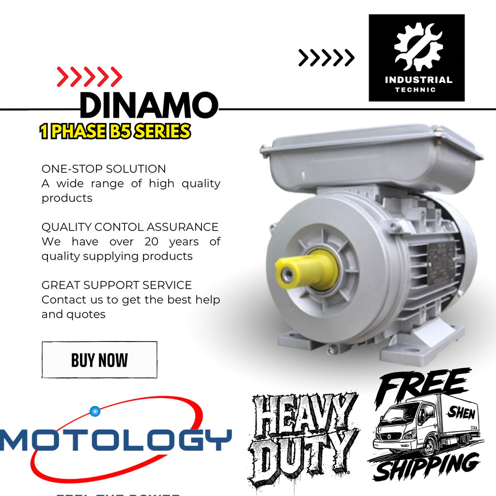 MOTOLOGY DINAMO 1PHASE 2P 0,75KW 1HP B5 ajnsj