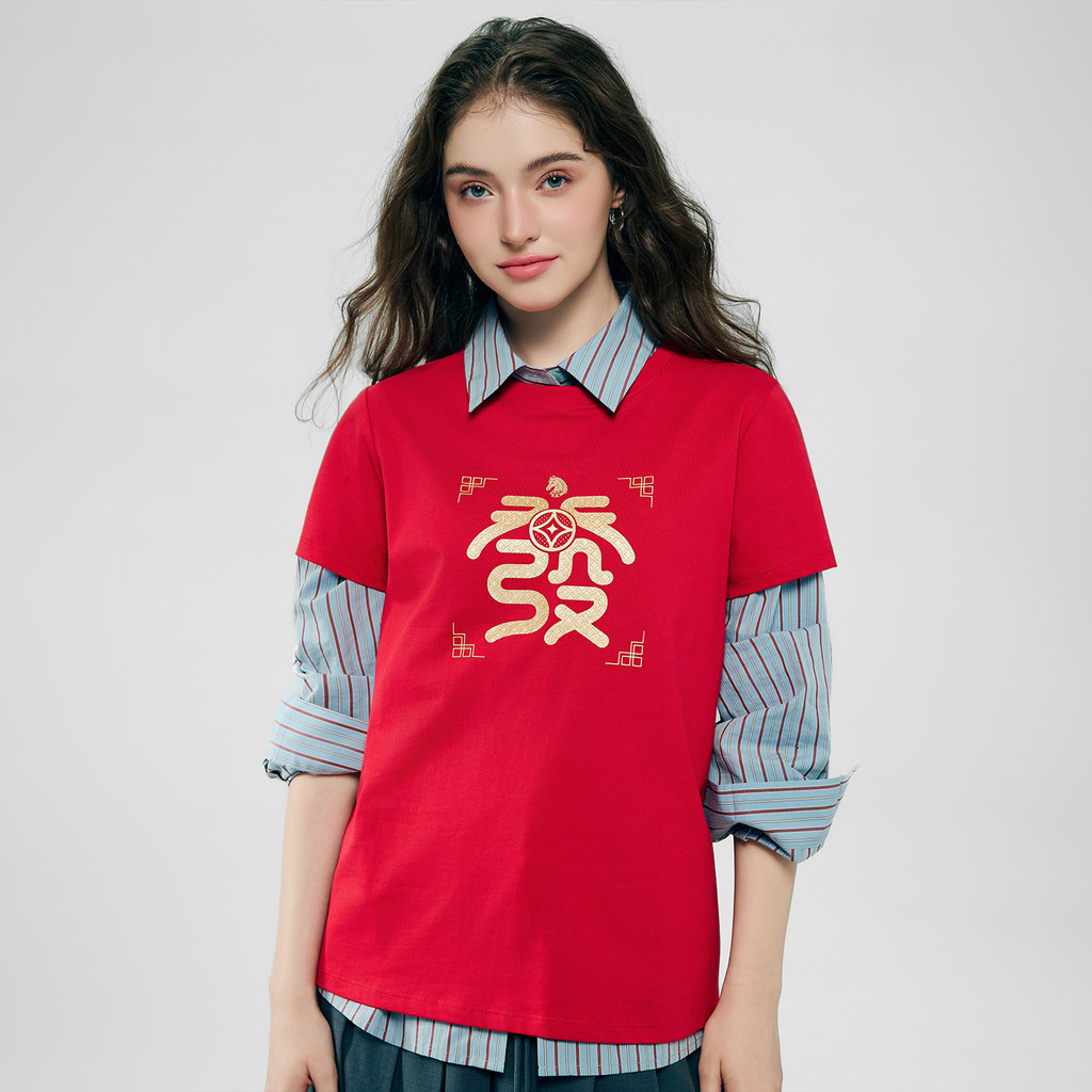 Giordano Women's CNY Tee 0539624739