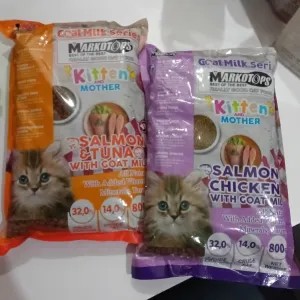 MARKOTOP CAT KITTEN SALMON&CHICKEN, SALMON&TUNA REPACK 800G