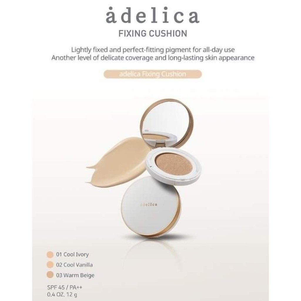 Atomy Adelica Fixing Cushion SPF45 PA++ Anti Air Polusi Bedak Wajah