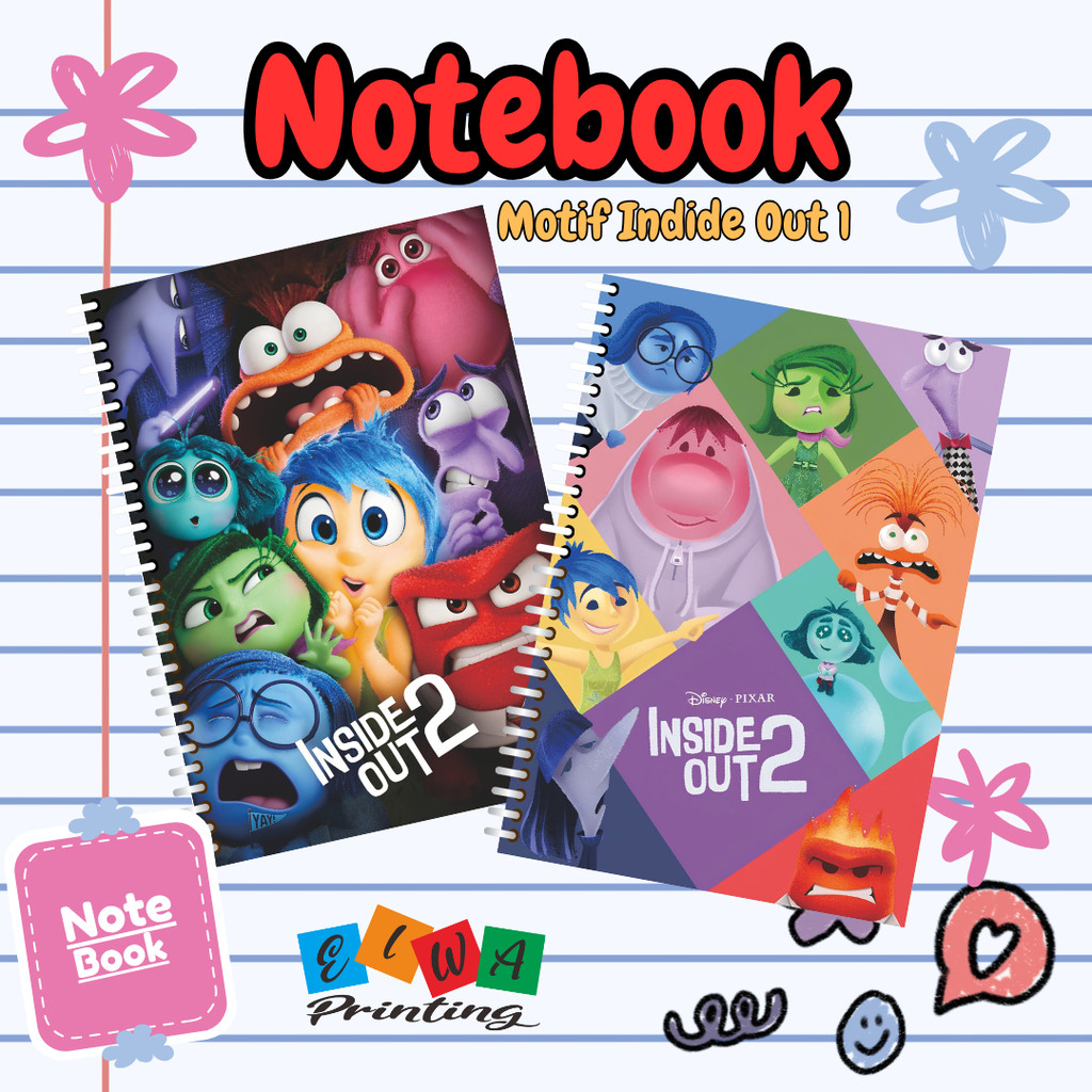 Notebook Inside Out/Note Book Custum/Buku Catatan A5/A6