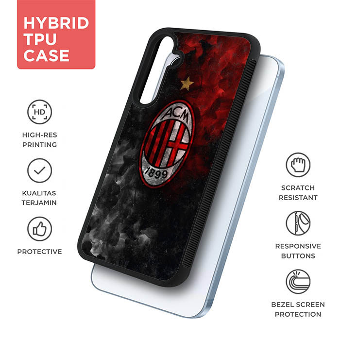 Ac Milan AB1673 Casing HP Custom Hardcase Softcase Samsung Galaxy A22 A23 A24 A30 A31 A32 A33 A50 A5