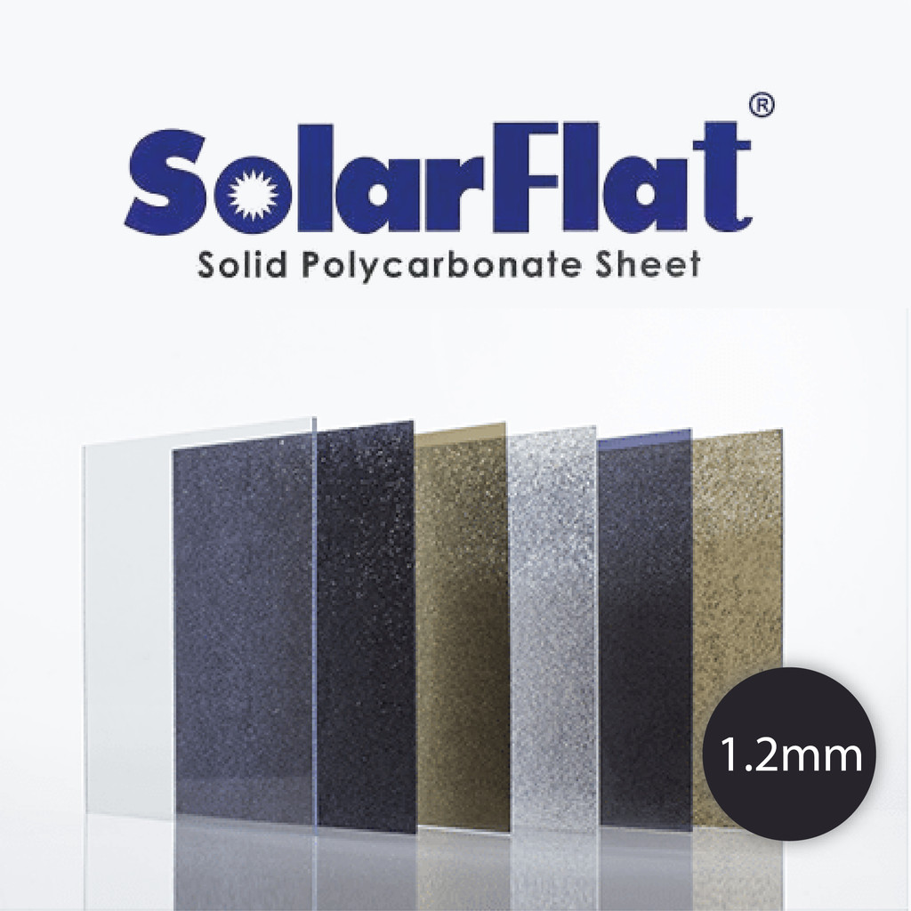 Atap Plastik Solarflat / Solartuff Solid Solarflat 6mm 6mm