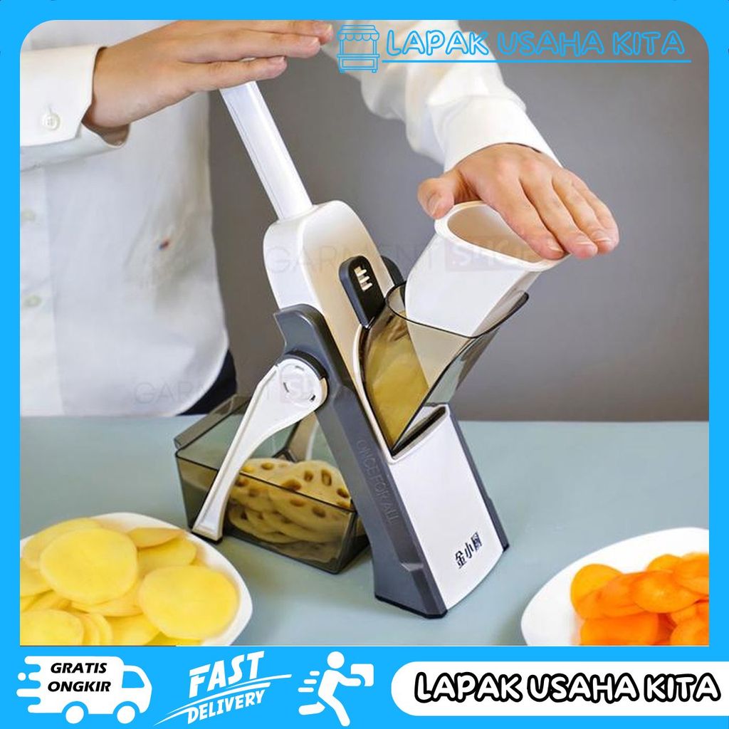 ALAT PARUTAN SERBAGUNA OTOMATIS PENIRIS PEMOTONG KENTANG WORTEL SAYUR PRIVASI AMAN