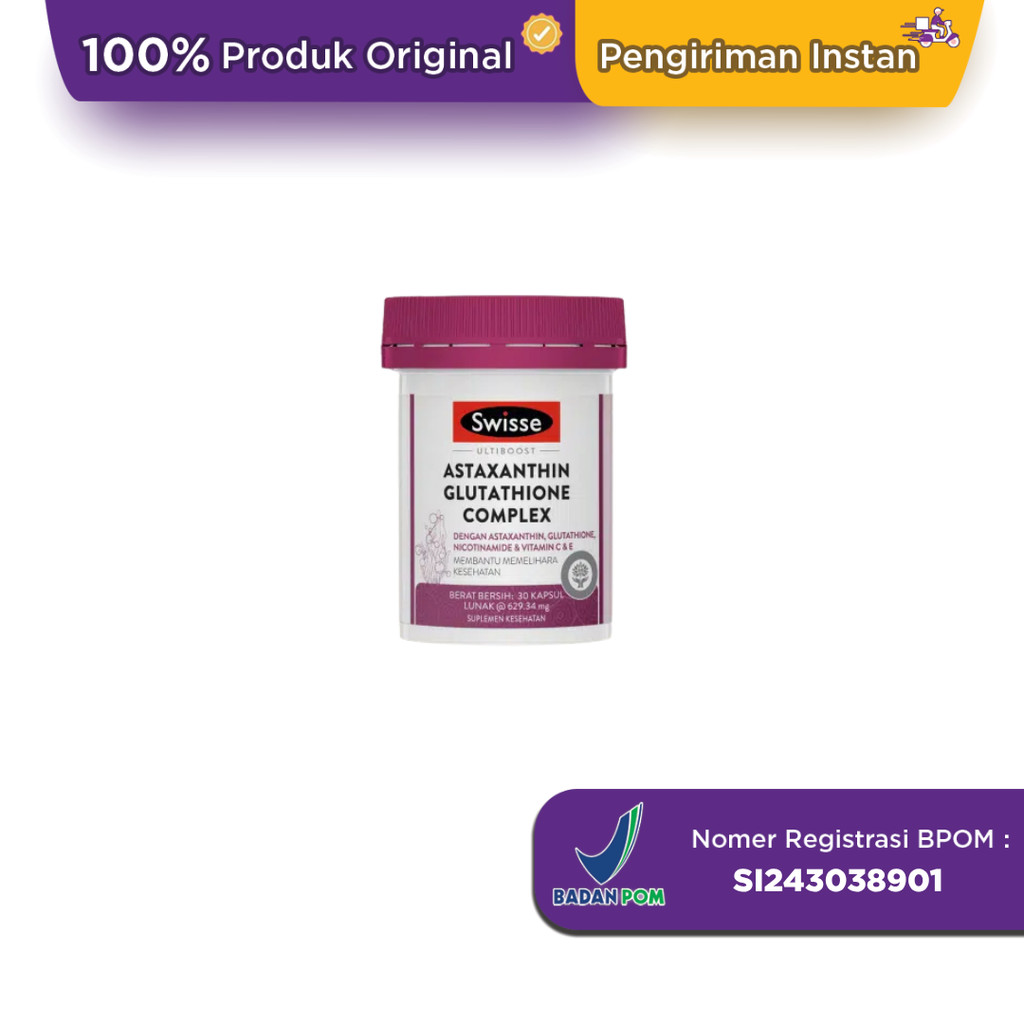 Swisse Ultiboost Astaxanthin Glutathione Complex 30 Kapsul