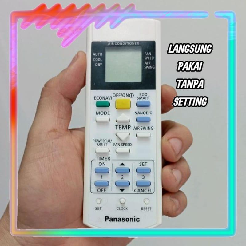 Remot Remote AC Pengganti Tanpa Setting Panasonic Deluxe 4161 4161-1 (LANGSUNG PAKAI)