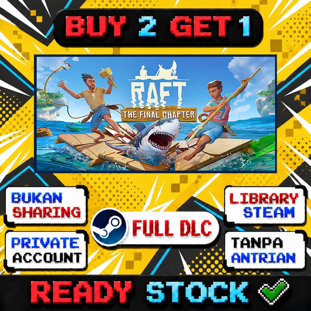 Raft Private Steam Promo Beli 2 Gratis 1