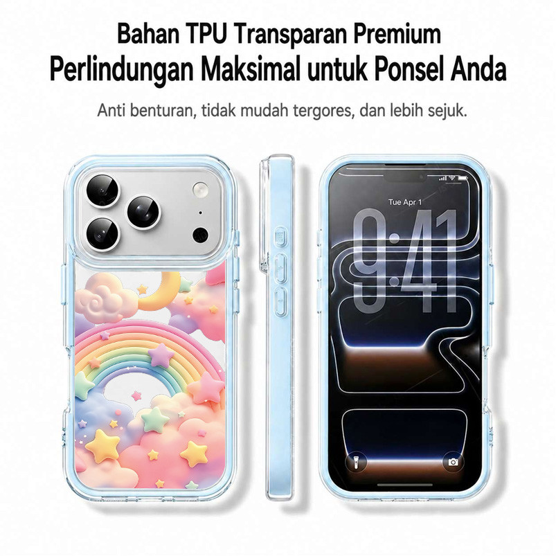 Pelangi Tenang Case Oppo Reno 15F A6X A6T A6S Pro A6C 4G 14F A3X A5 2025 A5I Pro A5 Pro A5X Case