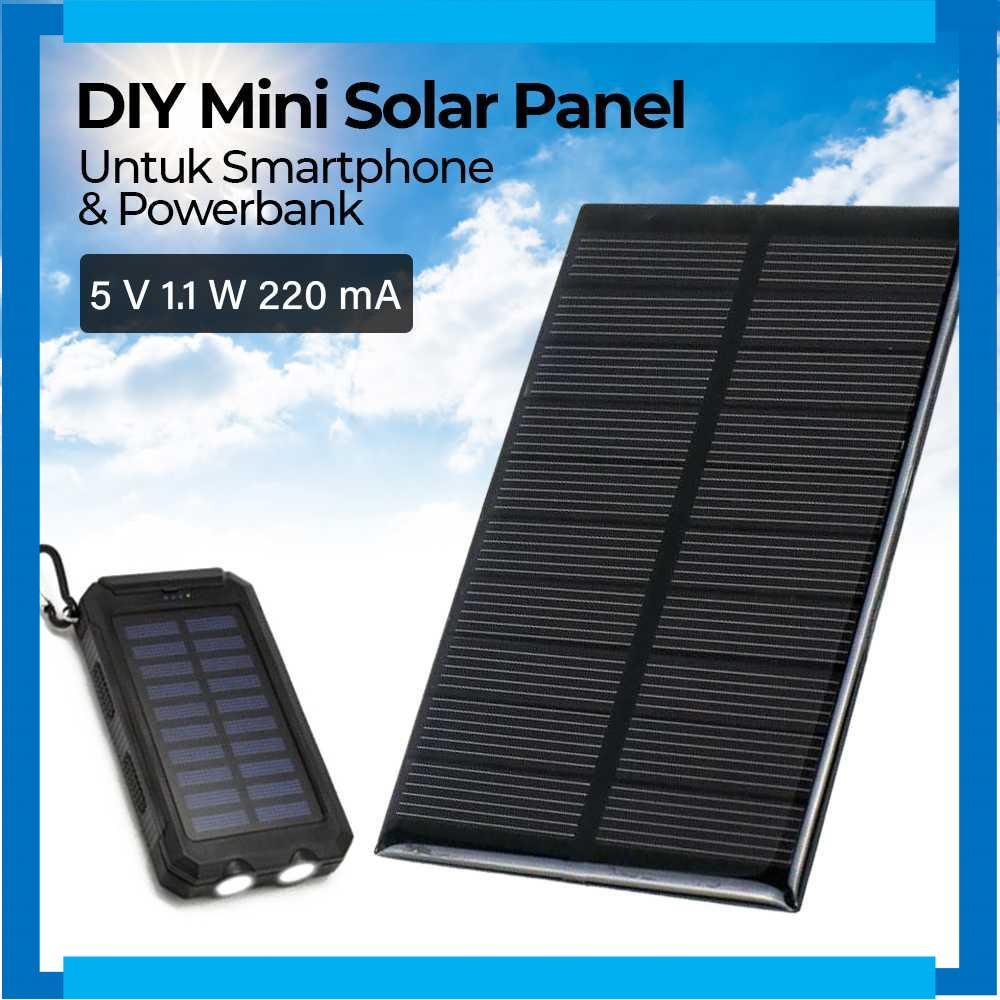 Taffware Solar Panel Mini Polycrystalline DIY Power Bank 5V 1.1W 220mA