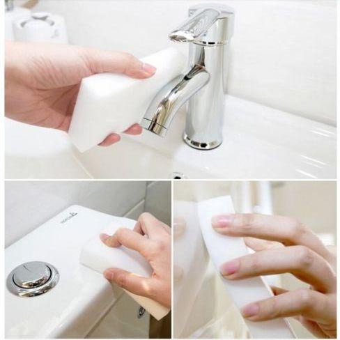 TaffHOME Spons Melamin Pembersih Noda Membandel Dapur dan Kamar Mandi - H100