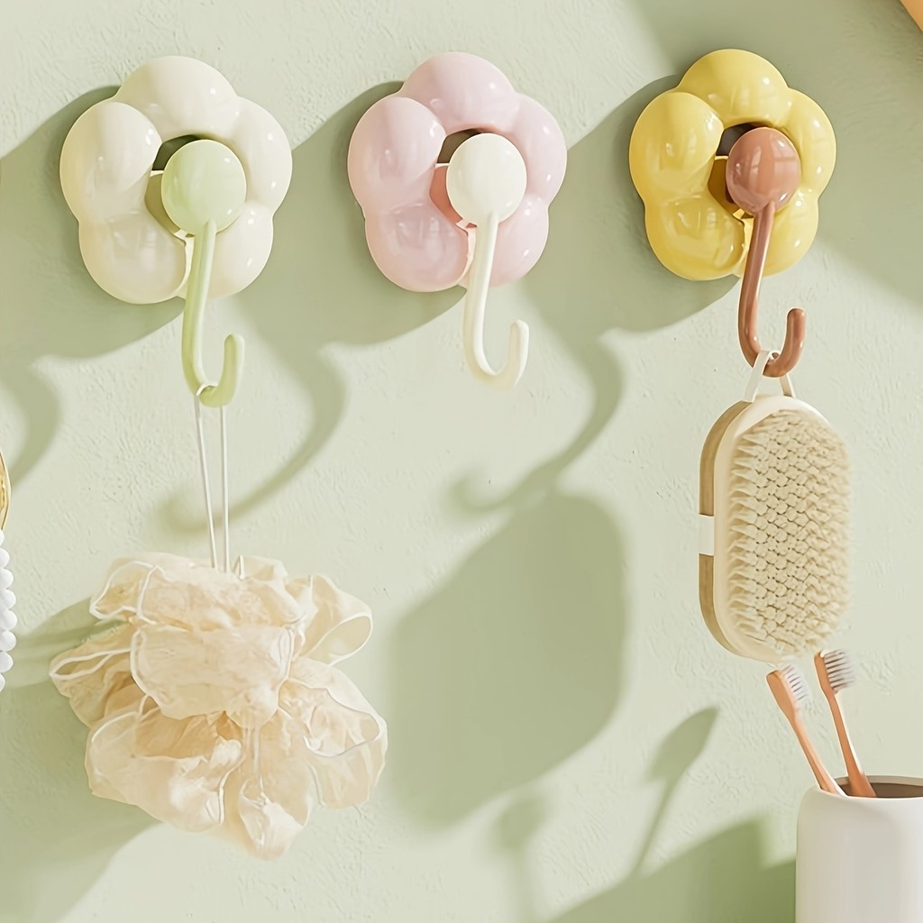 Gantungan Dinding Suction Cup Hook Model Sunflower - MU10