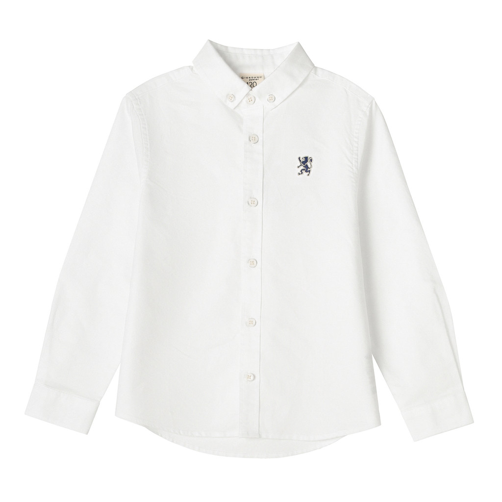 Giordano Junior Boys Oxford Mini Lion Shirt 0304508301