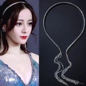 Bando Dengan Liontin Anting Palsu +Rumbai untuk wanita 100g