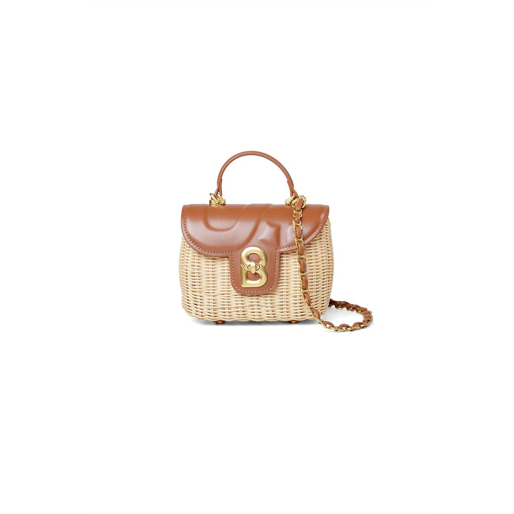 Alma Rattan Bag Small - Caramel