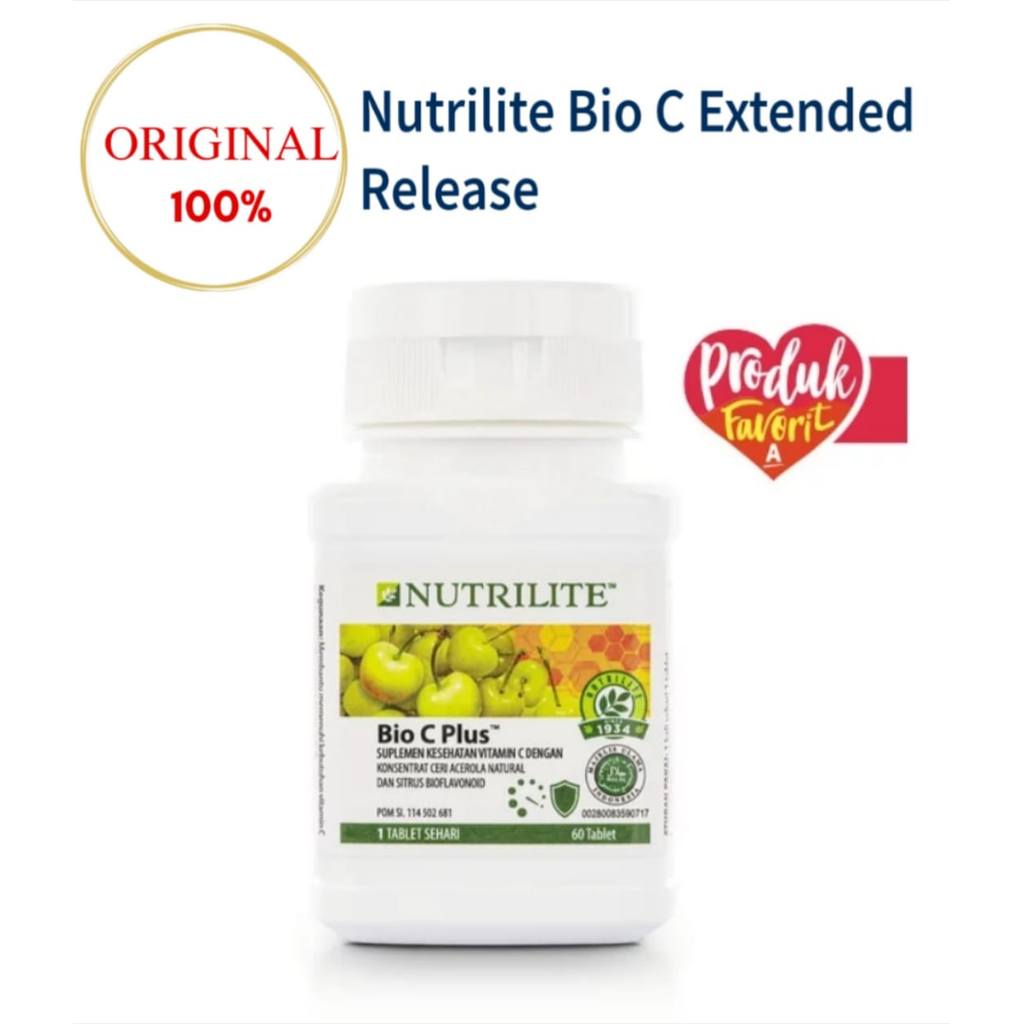 Nutrilite Bio C plus vitamin C 60 tablets Amway Original exp 2027  produk nutrilite original 100% (M