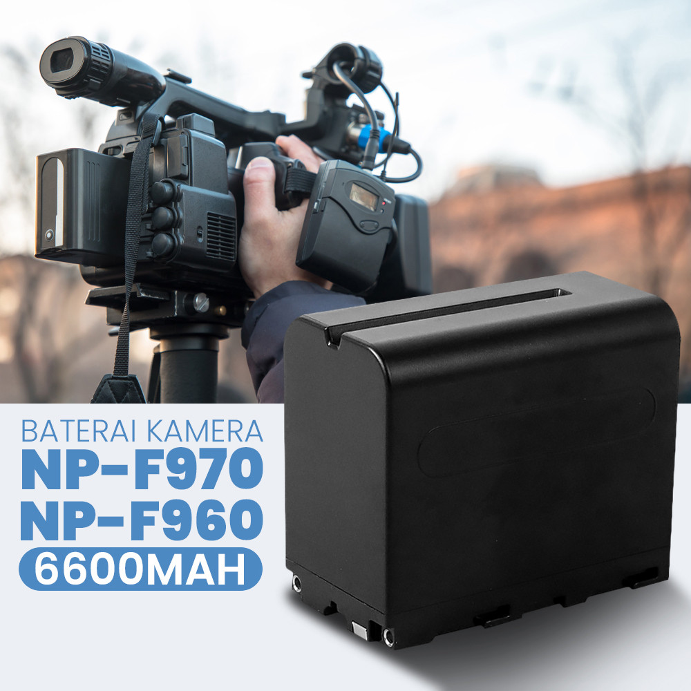 Baterai NP-F970 NP-F960 Kamera Lampu LED Video Light 6600mAh 7.4V TrustFire Original Ready Stock
