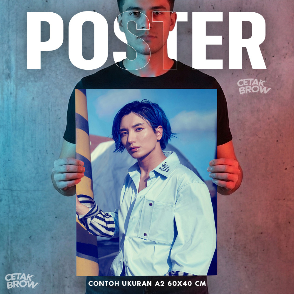 Poster Super Junior Kyuhyun Siwon Heechul Hiasan Dinding Kamar Chic Dekorasi Interior Modern