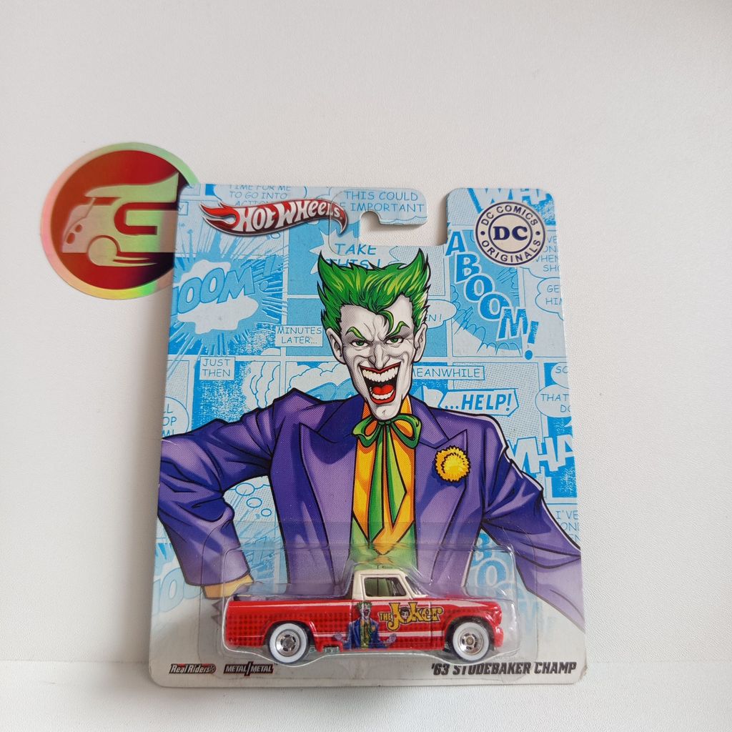 Hot Wheels Premium 63 Studbaker Champ The Joker DC Comics - Hotwheels