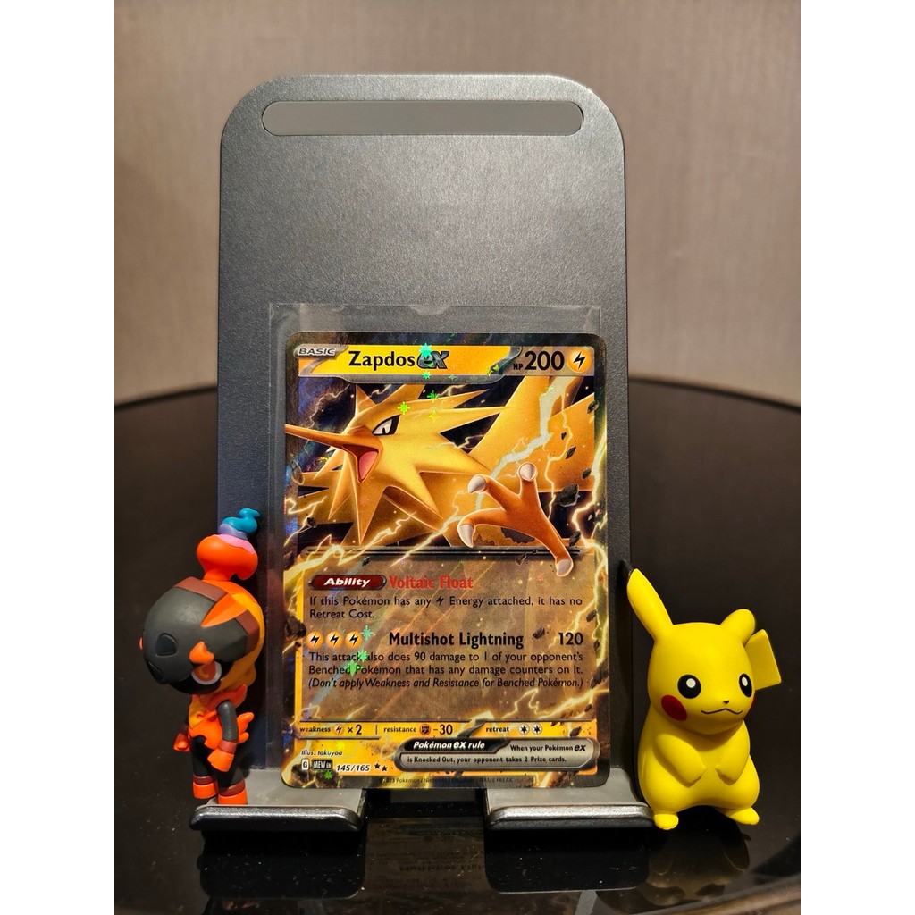 Pokemon Zapdos Ex 145/165 - RR Double Rare - EN English Inggris - mew Scarlet & Violet 151