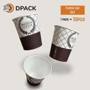 paper cup motif 8 oz