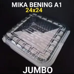 mika bening jumbo/mika kue (24x24)