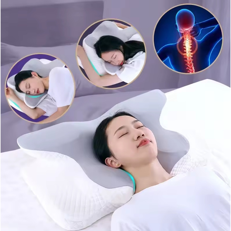 Bantal Memory Foam Orthopedic Pillow Reboud Butterfly Shape - MJ-8149