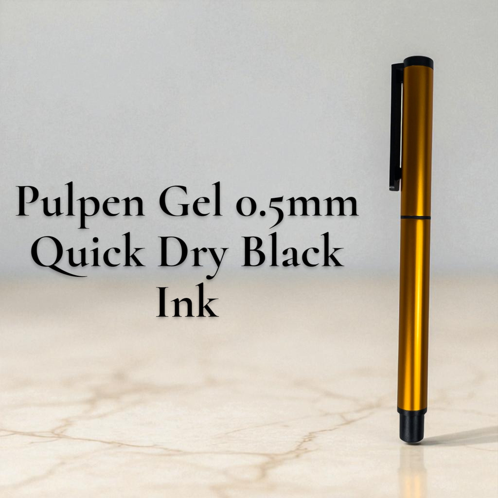 Kaco Pena Pulpen Gel 0.5mm TUBE Roller Quick Dry Black Ink 1 PCS - K80