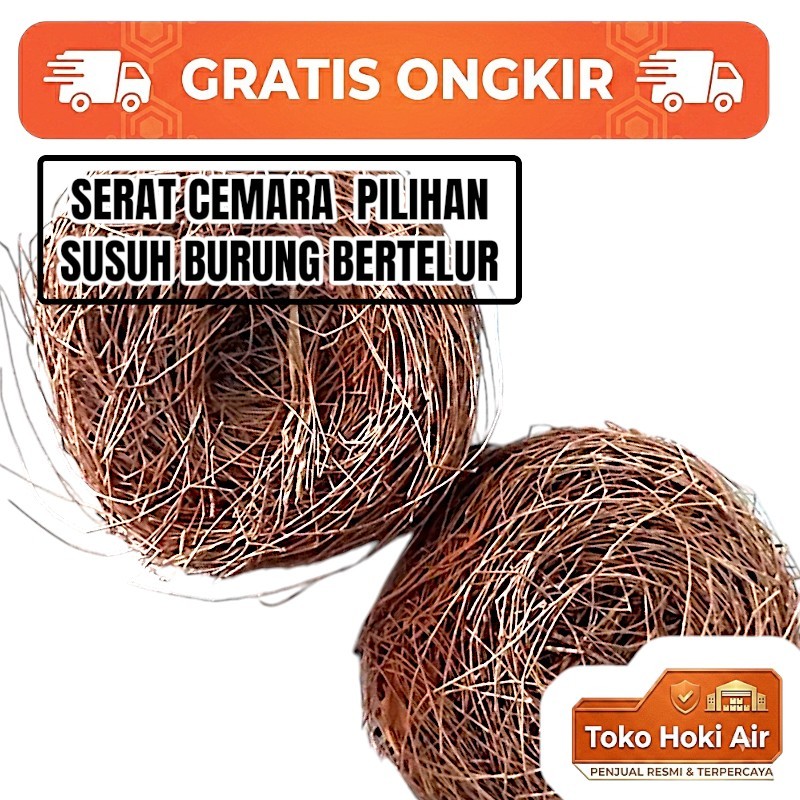 Bahan Sarang Burung Serat Cemara Alami Alas Susuh Tempat Bertelur Merpati Balap Dara Gupon Lovebird 
