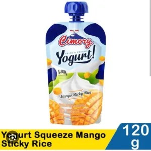 cimory squeeze mango sticky rice 120g