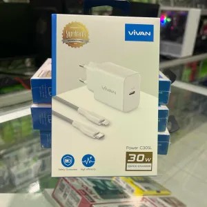 Charger 30watt with cable USB-C to Lightning VIVAN