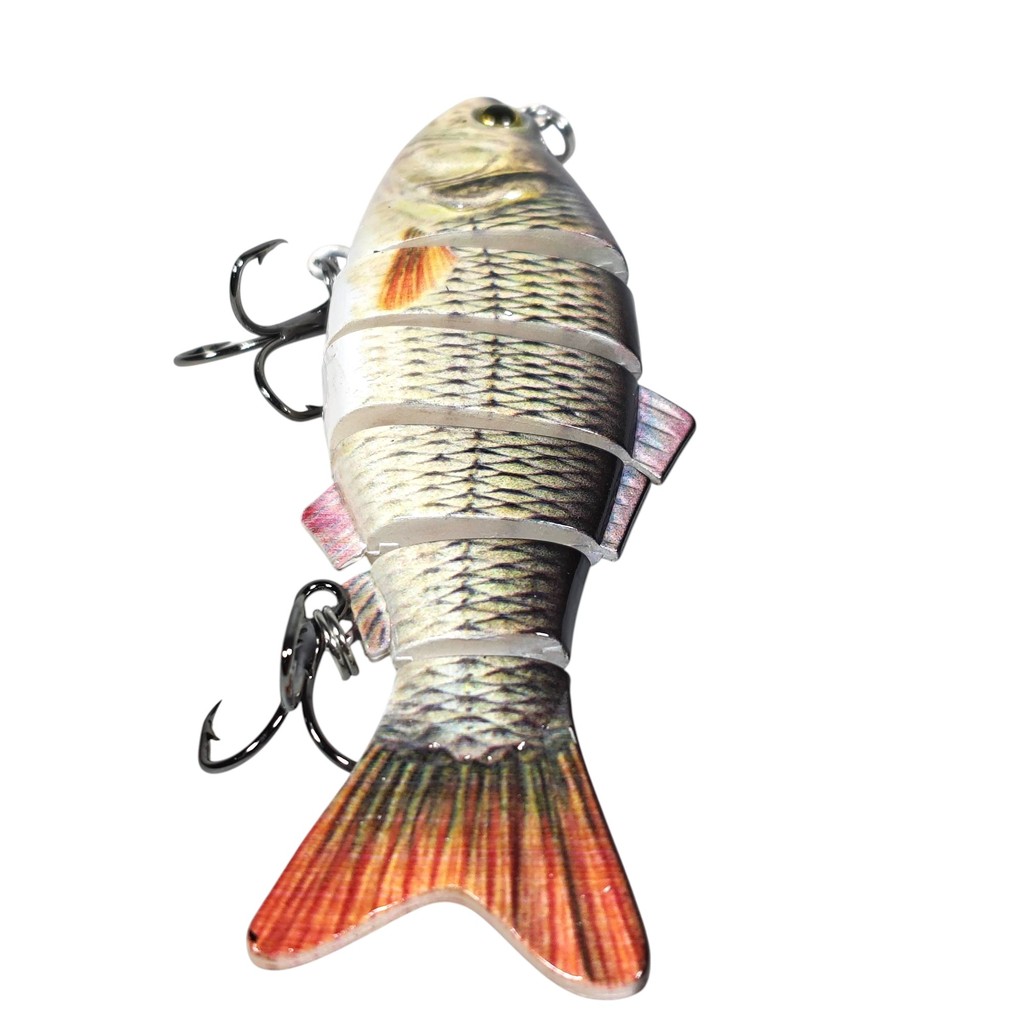 Umpan Pancing Ikan Tiruan Gabus Toman Minnow Sambung Gerak Jointed Bait Fish Lure 9.5cm 20g 1 PCS