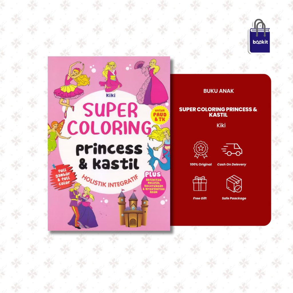 Bookit Store | Buku Anak - Super Coloring Princess & Kastil by Kiki