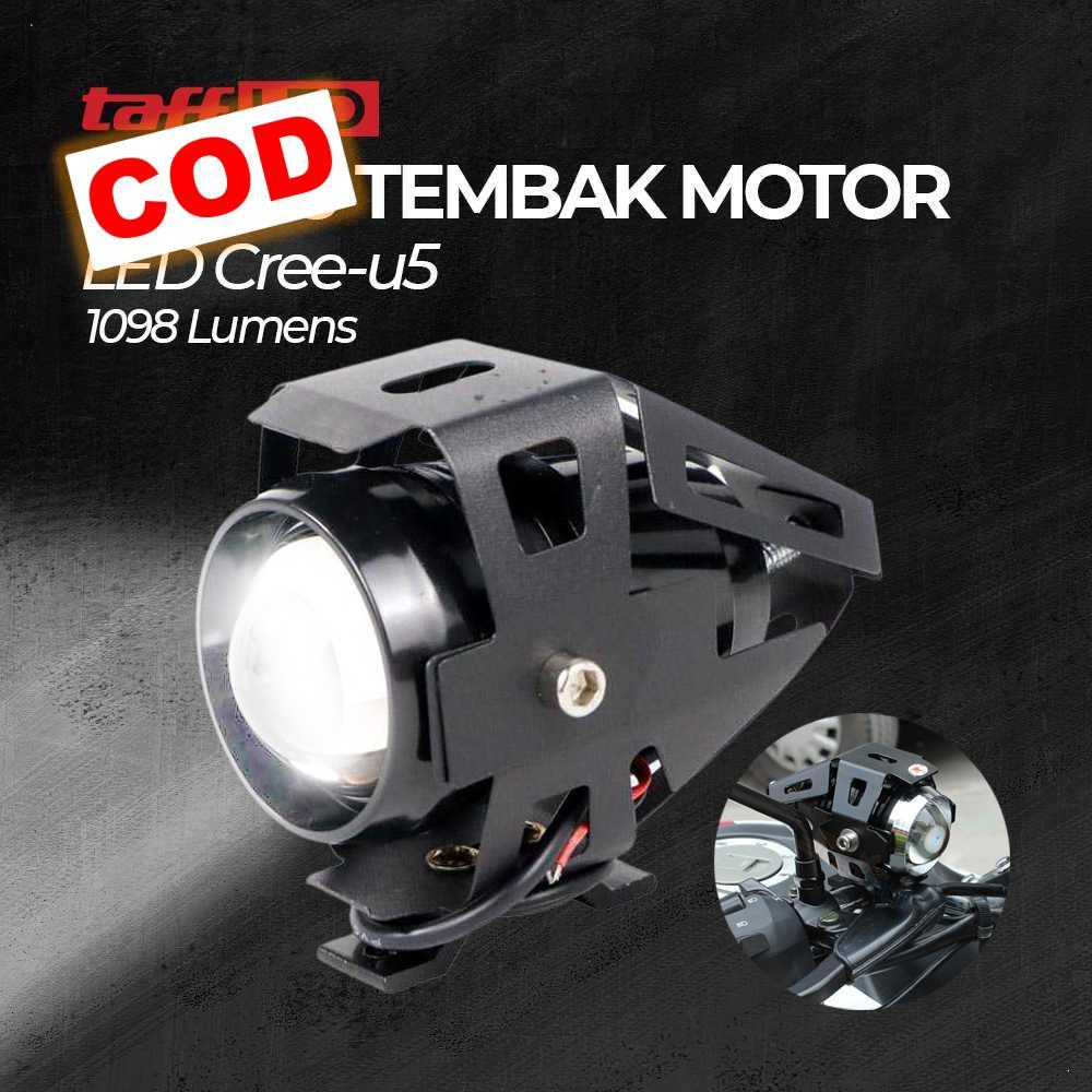 Lampu Tembak Motor LED Sorot Terang Lampu Tambahan Touring Anti Air Modifikasi Lampu Motor