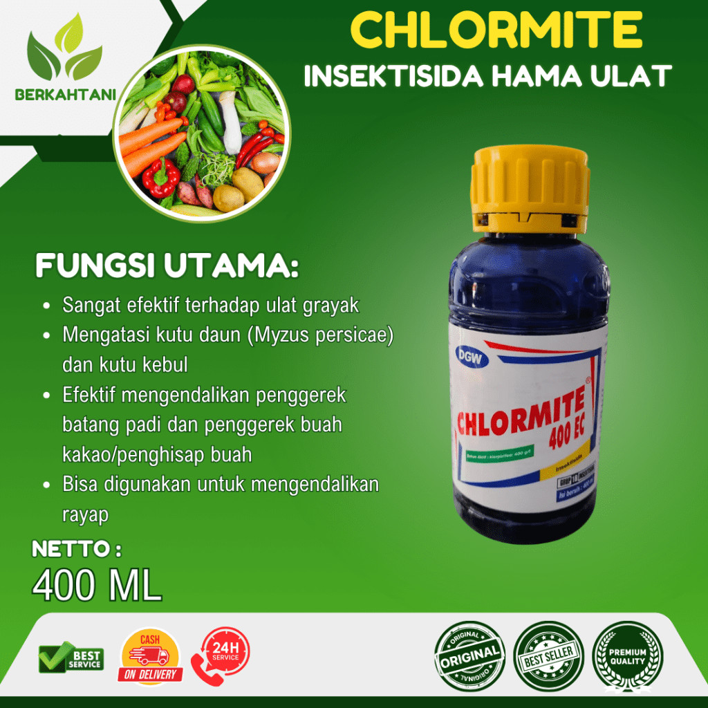 Chlormite 400 ml Insektisida Ulat Grayak