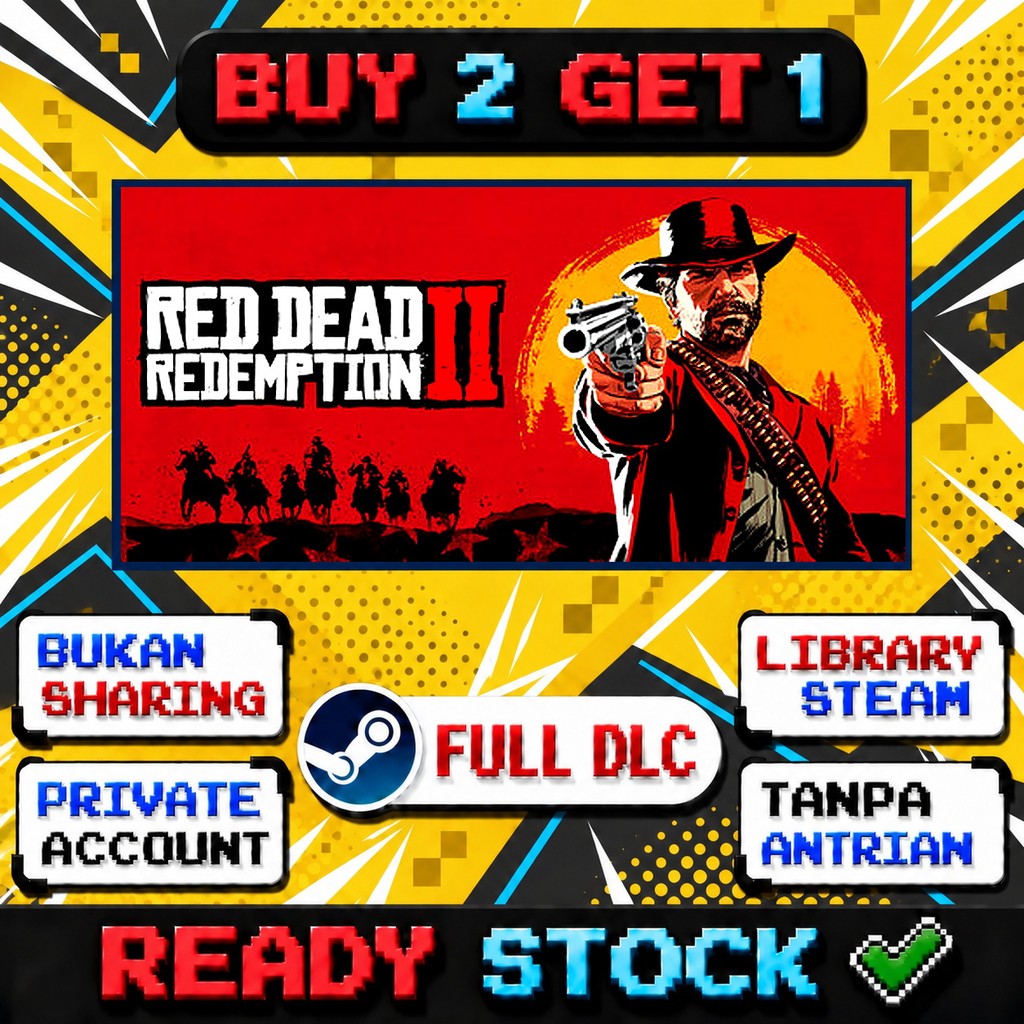 Red Dead Redemption 2 Private Steam Promo Beli 2 Gratis 1