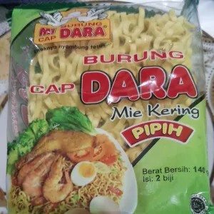 Mie Burung Dara Pipih