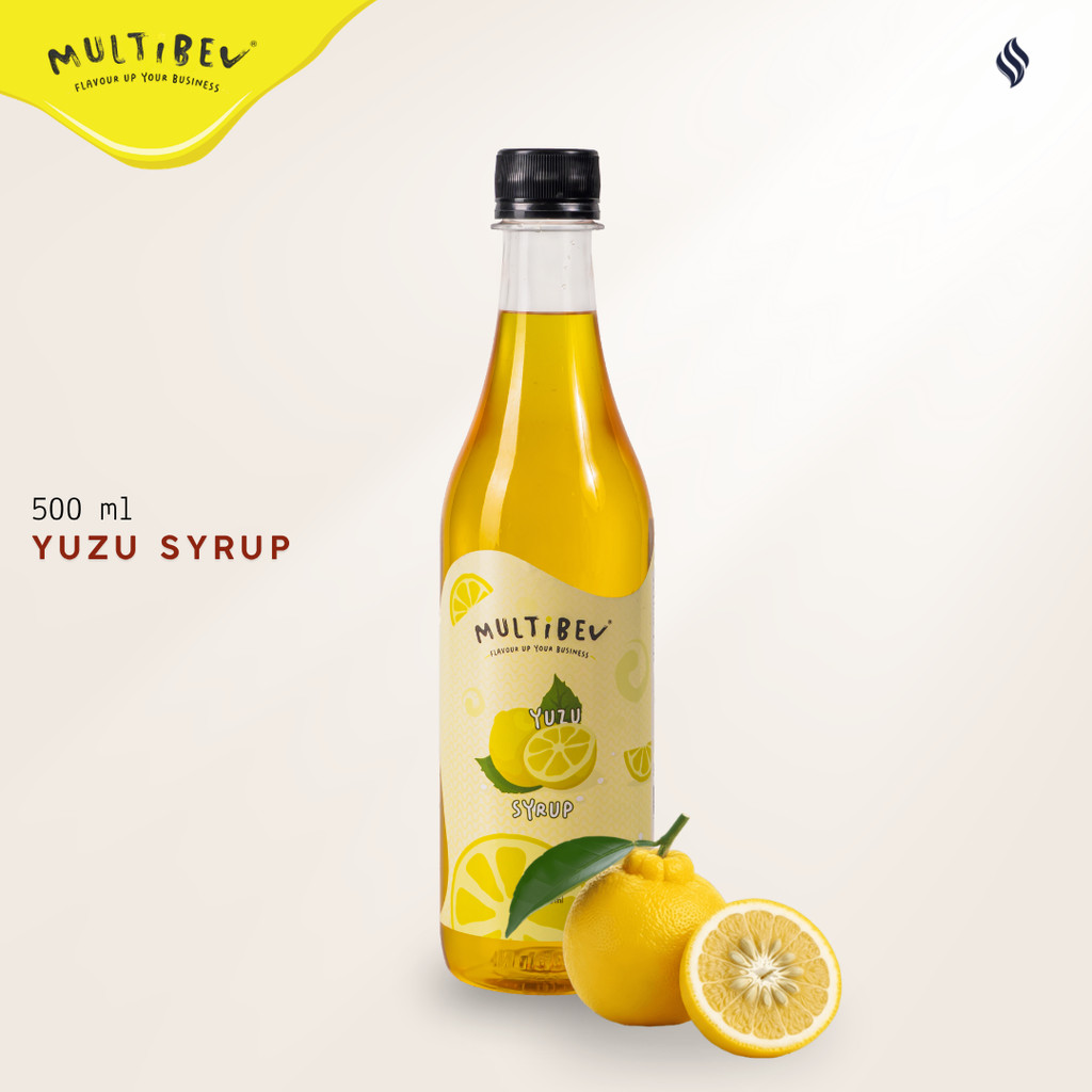 Multibev Yuzu Syrup | Sirup Perisa Minuman Rasa Buah Yuzu | 500 Ml