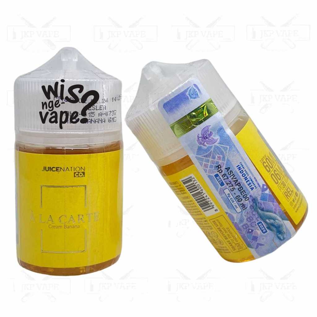 Ala Carte Cream Banana 60Ml - A La Carte Liquid Vape Freebase