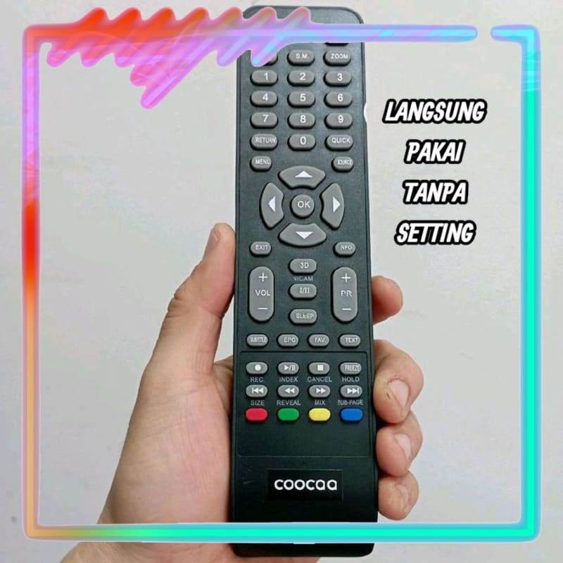 Remot Remote Smart TV Pengganti Tanpa Setting Coocaa 3D 32E3000 40D5A 19E88 40D3A 24CTD2000 (LANGSUN
