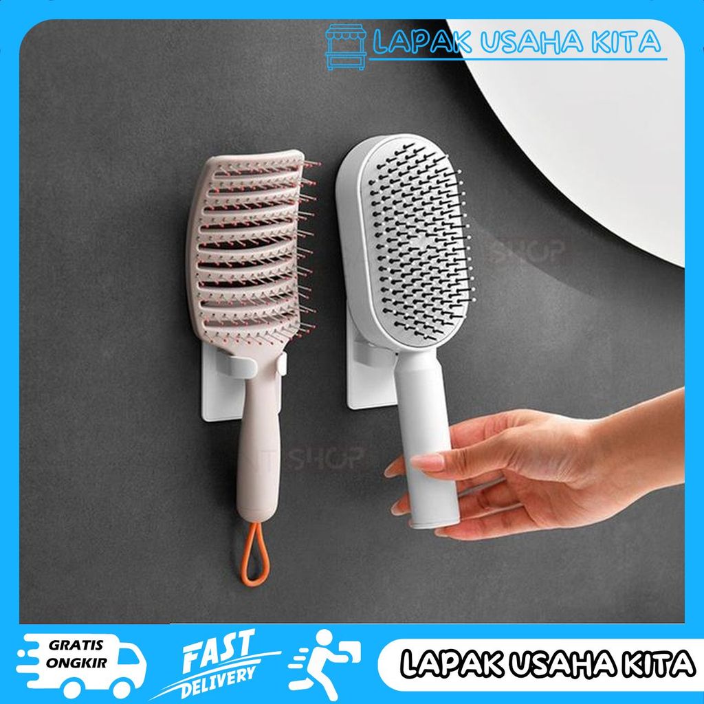 HOOK GANTUNGAN TEMPAT SISIR CATOKAN RAMBUT SHAVER RAK CERMIN SALON KABINET WASTAFEL KAMAR PRIVASI AM