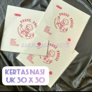 Kertas bungkus putih / kertas nasi KFC 30 x 30 cm