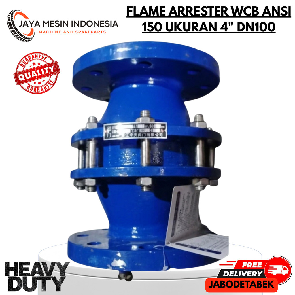 FLAME ARRESTER WCB ANSI 150 UKURAN 4" DN100 / AKSESORIS KATUP / PERALATAN ALIRAN FLUIDA PIPA / VALVE
