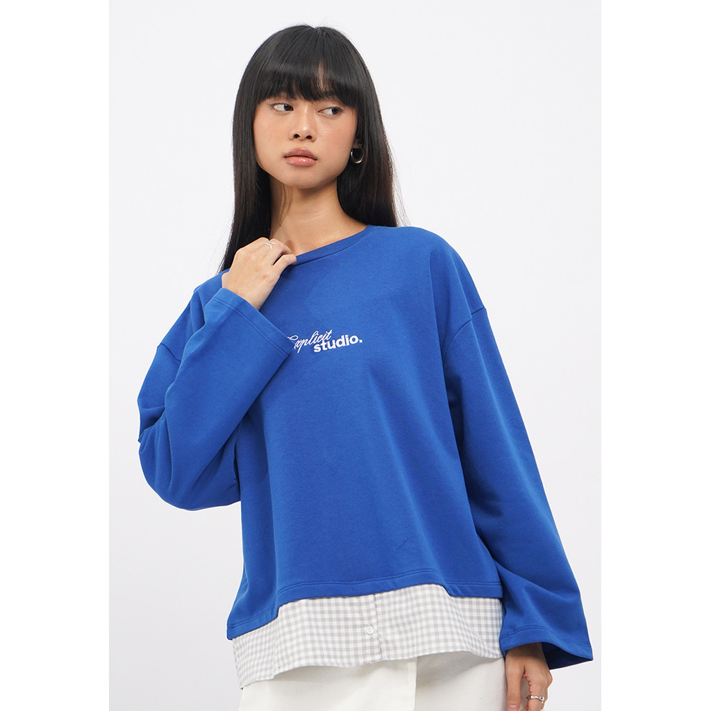COLORBOX Double Layer Club T-Shirt Blue