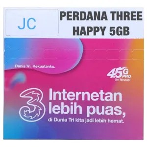 Sp Data Kartu Perdana Internet TRI Happy 3GB 30hari 5g
